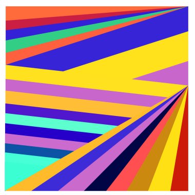 Kaynak için vektör renkli geometrik ve eğri arkaplan deseni