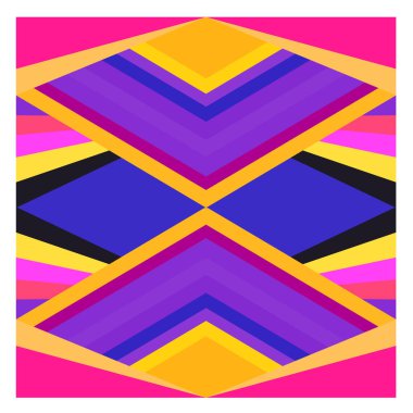 Kaynak için vektör renkli geometrik ve eğri arkaplan deseni