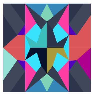 Kaynak için vektör renkli geometrik ve eğri arkaplan deseni