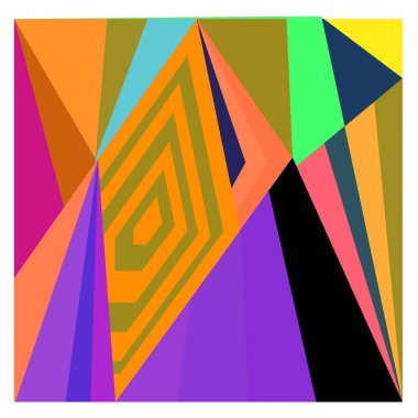 Kaynak için vektör renkli geometrik ve eğri arkaplan deseni