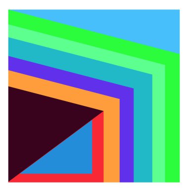 Kaynak için vektör renkli geometrik ve eğri arkaplan deseni