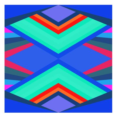 Kaynak için vektör renkli geometrik ve eğri arkaplan deseni