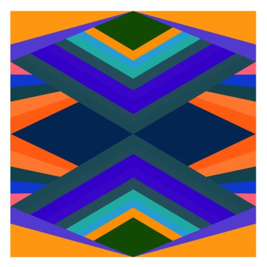 Kaynak için vektör renkli geometrik ve eğri arkaplan deseni