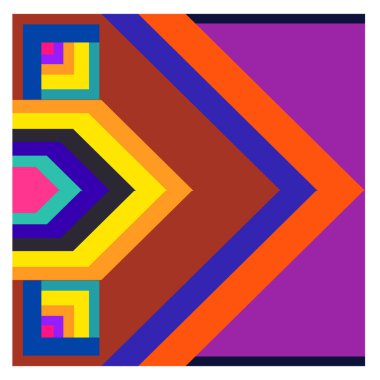 Kaynak için vektör renkli geometrik ve eğri arkaplan deseni