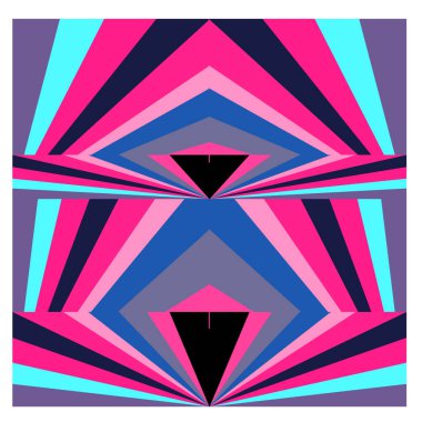 Kaynak için vektör renkli geometrik ve eğri arkaplan deseni