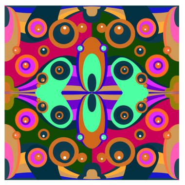 Kaynak için vektör renkli geometrik ve eğri arkaplan deseni