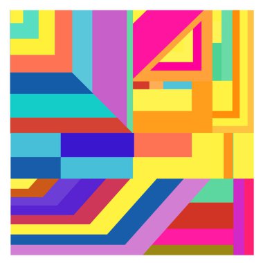 Kaynak için vektör renkli geometrik ve eğri arkaplan deseni