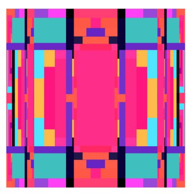 Kaynak için vektör renkli geometrik ve eğri arkaplan deseni