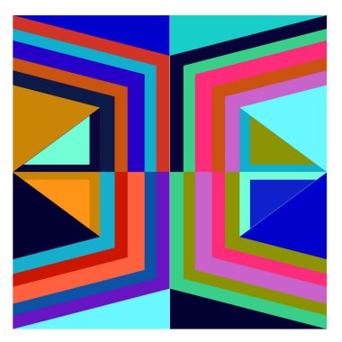 Kaynak için vektör renkli geometrik ve eğri arkaplan deseni