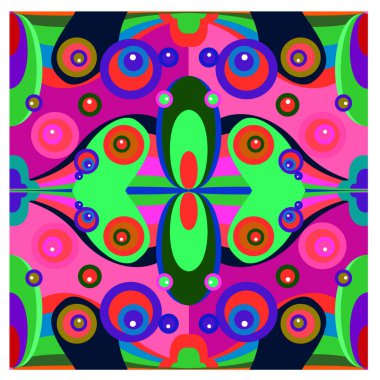 Kaynak için vektör renkli geometrik ve eğri arkaplan deseni