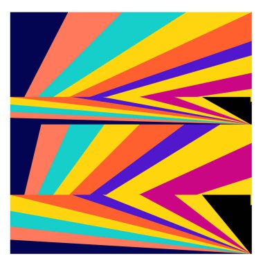 Kaynak için vektör renkli geometrik ve eğri arkaplan deseni