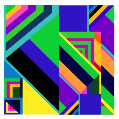 Kaynak için vektör renkli geometrik ve eğri arkaplan deseni