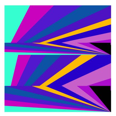 Kaynak için vektör renkli geometrik ve eğri arkaplan deseni