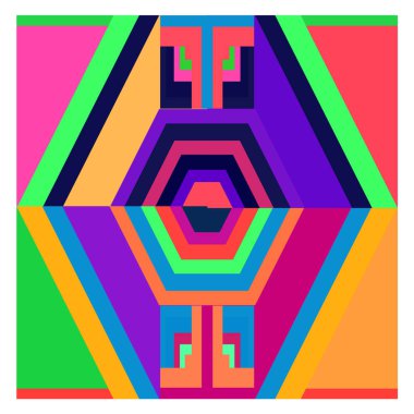 Kaynak için vektör renkli geometrik ve eğri arkaplan deseni