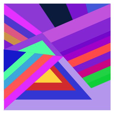 Kaynak için vektör renkli geometrik ve eğri arkaplan deseni