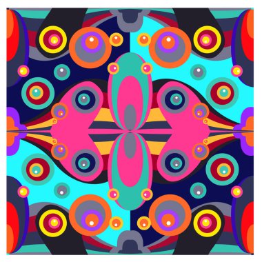 Kaynak için vektör renkli geometrik ve eğri arkaplan deseni