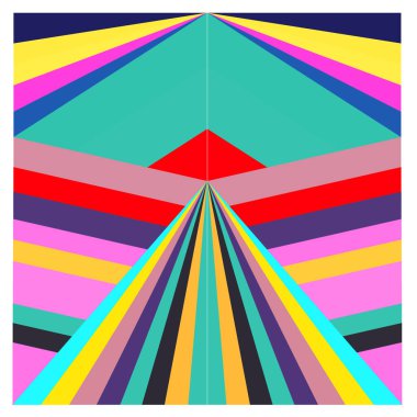 Kaynak için vektör renkli geometrik ve eğri arkaplan deseni