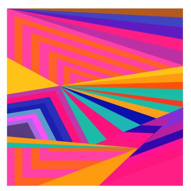 Kaynak için vektör renkli geometrik ve eğri arkaplan deseni