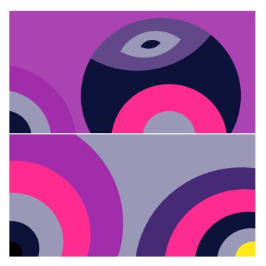 Kaynak için vektör renkli geometrik ve eğri arkaplan deseni