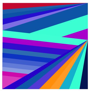 Kaynak için vektör renkli geometrik ve eğri arkaplan deseni