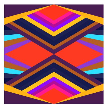 Kaynak için vektör renkli geometrik ve eğri arkaplan deseni