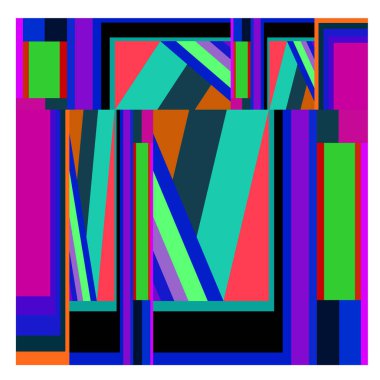 Kaynak için vektör renkli geometrik ve eğri arkaplan deseni