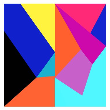 Kaynak için vektör renkli geometrik ve eğri arkaplan deseni