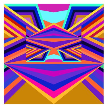 Kaynak için vektör renkli geometrik ve eğri arkaplan deseni