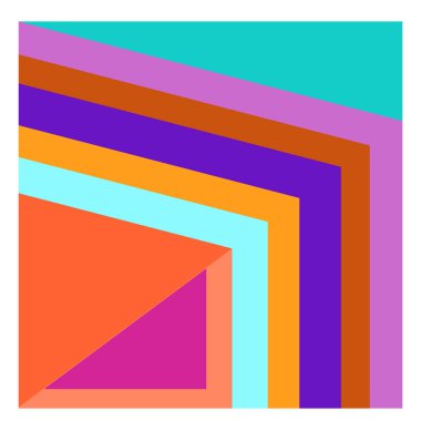 Kaynak için vektör renkli geometrik ve eğri arkaplan deseni