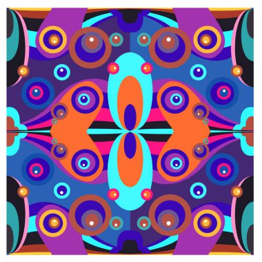 Kaynak için vektör renkli geometrik ve eğri arkaplan deseni