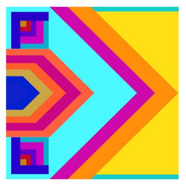 Kaynak için vektör renkli geometrik ve eğri arkaplan deseni