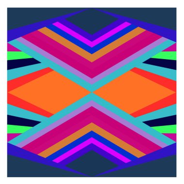 Kaynak için vektör renkli geometrik ve eğri arkaplan deseni