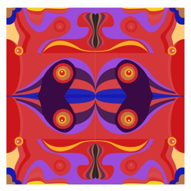 Kaynak için vektör renkli geometrik ve eğri arkaplan deseni