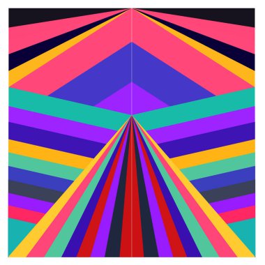 Kaynak için vektör renkli geometrik ve eğri arkaplan deseni