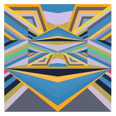 Kaynak için vektör renkli geometrik ve eğri arkaplan deseni