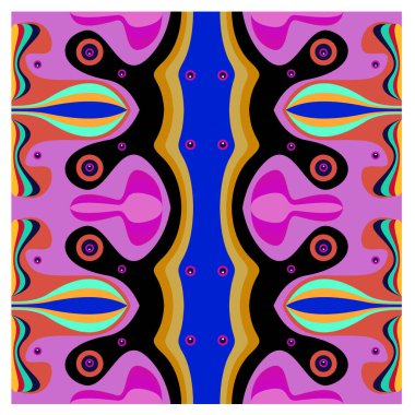 Kaynak için vektör renkli geometrik ve eğri arkaplan deseni