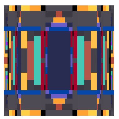 Kaynak için vektör renkli geometrik ve eğri arkaplan deseni