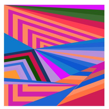 Kaynak için vektör renkli geometrik ve eğri arkaplan deseni