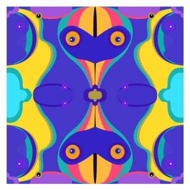 Kaynak için vektör renkli geometrik ve eğri arkaplan deseni