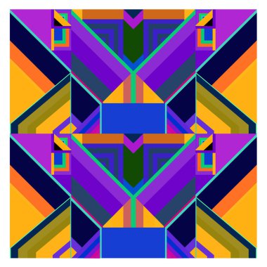 Kaynak için vektör renkli geometrik ve eğri arkaplan deseni