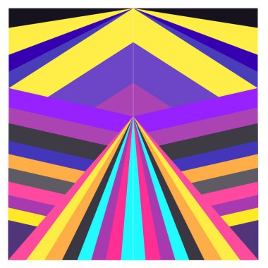 Kaynak için vektör renkli geometrik ve eğri arkaplan deseni