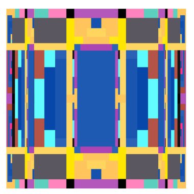 Kaynak için vektör renkli geometrik ve eğri arkaplan deseni