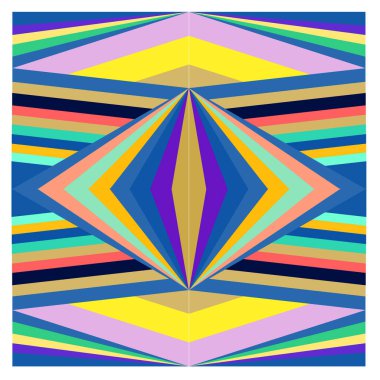 Kaynak için vektör renkli geometrik ve eğri arkaplan deseni