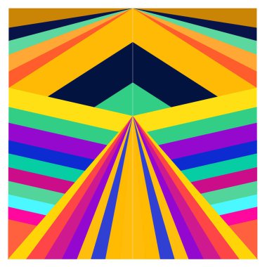 Kaynak için vektör renkli geometrik ve eğri arkaplan deseni