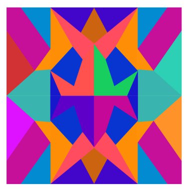 Kaynak için vektör renkli geometrik ve eğri arkaplan deseni