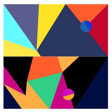 Kaynak için vektör renkli geometrik ve eğri arkaplan deseni