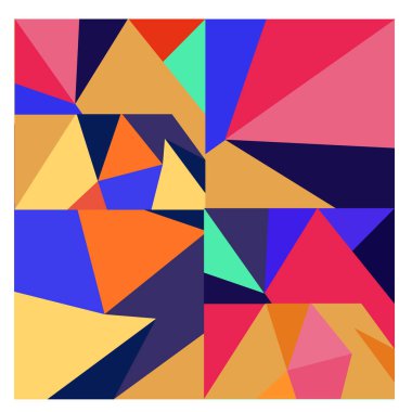 Kaynak için vektör renkli geometrik ve eğri arkaplan deseni