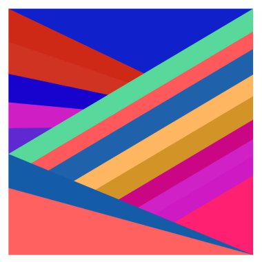 Kaynak için vektör renkli geometrik ve eğri arkaplan deseni