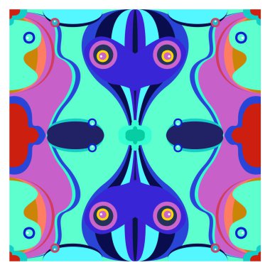 Kaynak için vektör renkli geometrik ve eğri arkaplan deseni