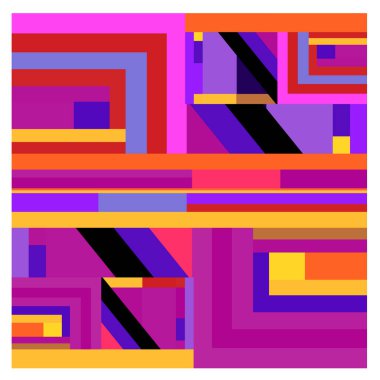 Kaynak için vektör renkli geometrik ve eğri arkaplan deseni